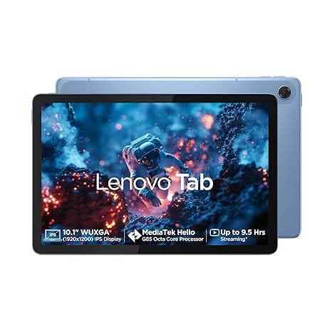 Lenovo, MediaTek Helio G85 Octa Core, 4GB, 128GB, WIFI, 10.1 INCH ZAEH0180IN