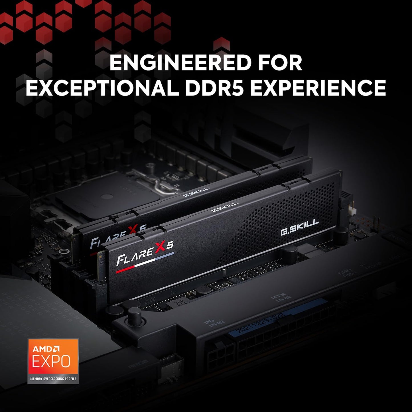 GSKILL FLARE X5 64GB (32GBX2) 6000MHZ CL30 DDR5 RAM F5-6000J3040G32GX2-FX5