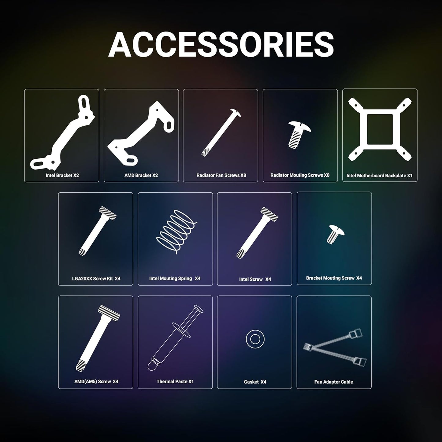 ANT ESPORTS ICE-360 ARGB 360MM AIO LIQUID COOLER BLACK