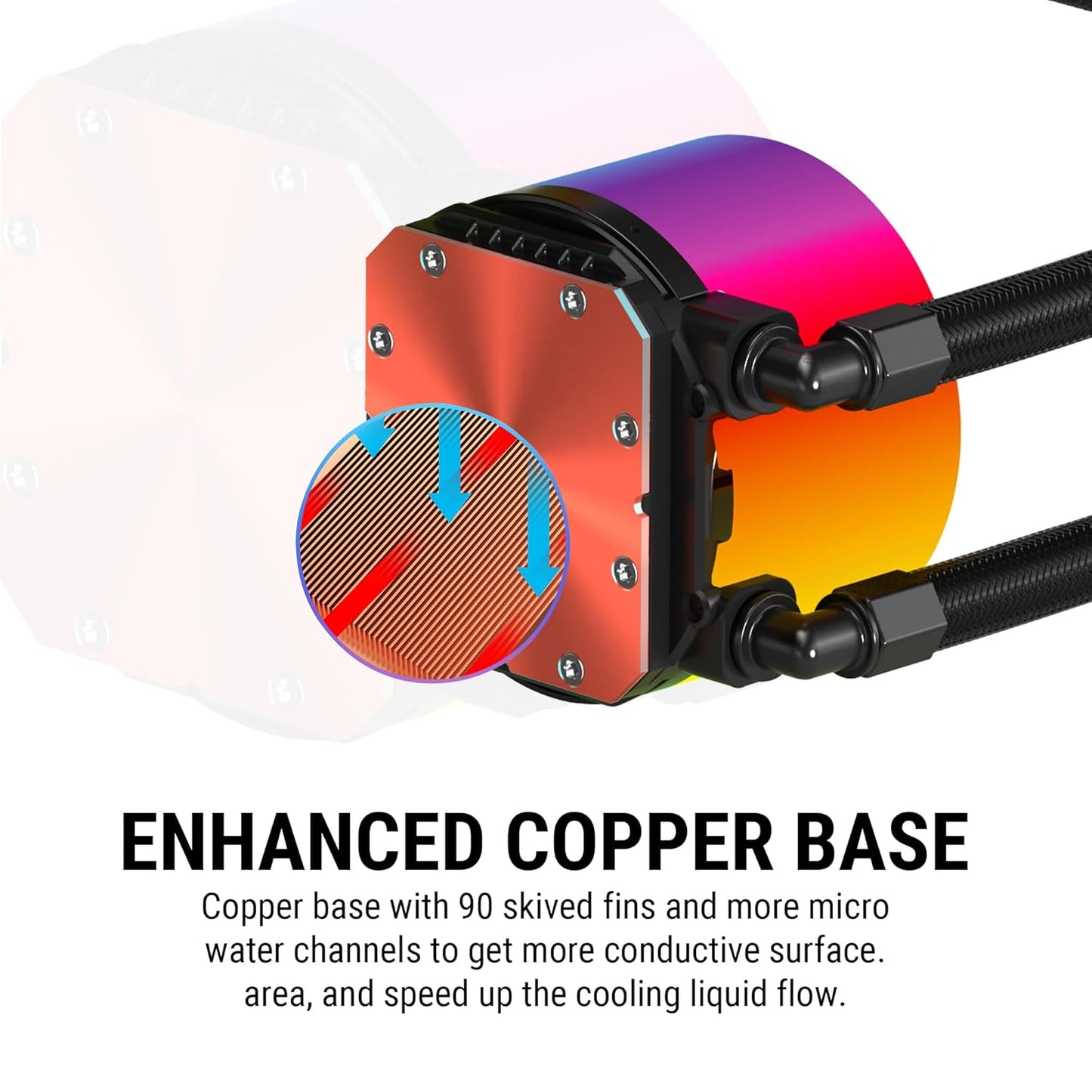 ANT ESPORTS ICE CHROMA ML240 ARGB 240MM CPU LIQUID COOLER BLACK