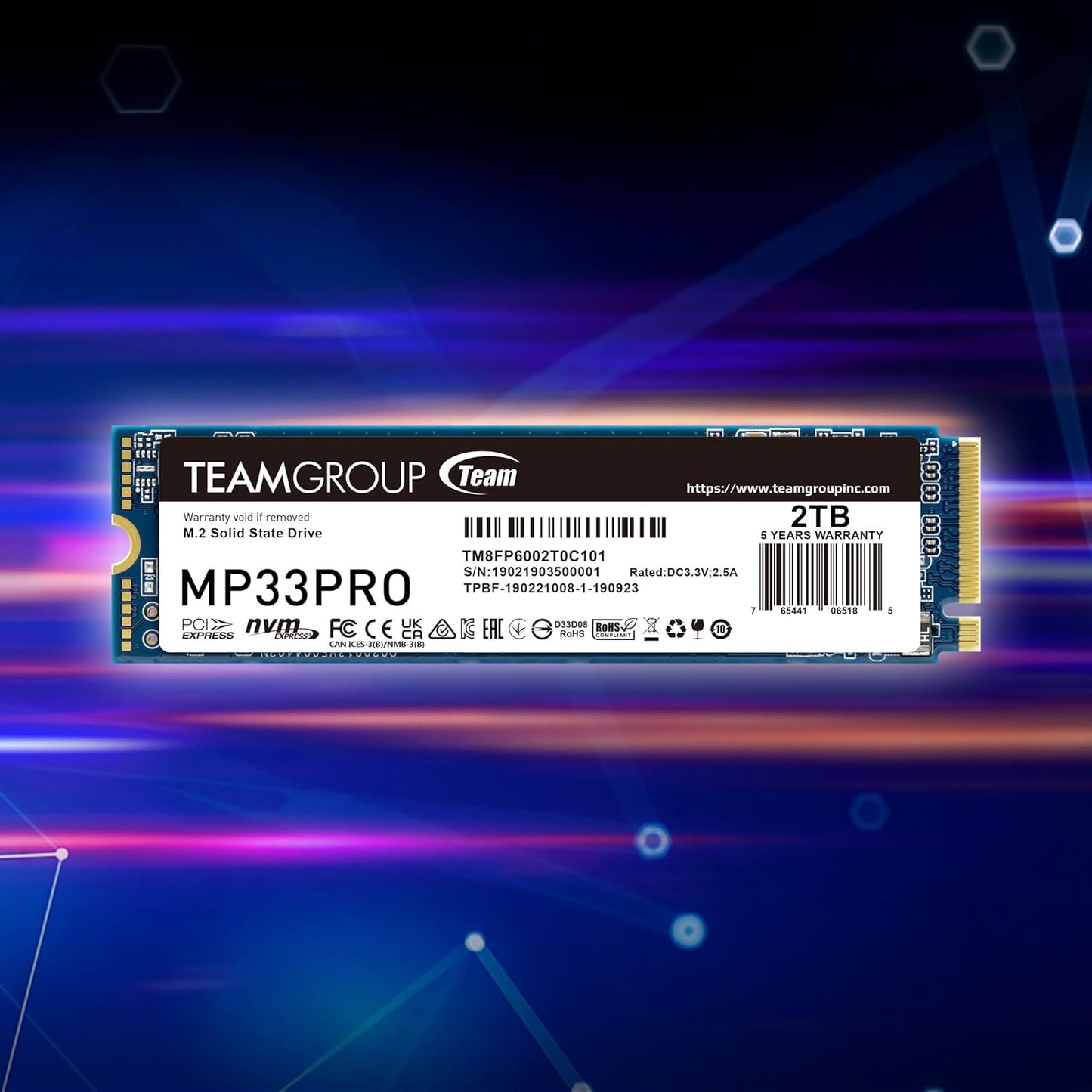 TEAMGROUP MP33 PRO 512GB M.2 NVME INTERNAL SSD