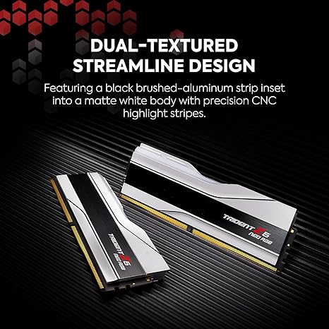 GSKILL TRIDENT Z5 NEO RGB 64GB (32GBX2) DDR5 6000MHZ DESKTOP RAM (WHITE) CL36