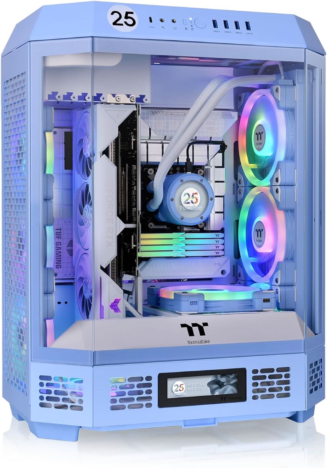 THERMALTAKE THE TOWER 600 ATX MICRO TOWER CASE BLUE
