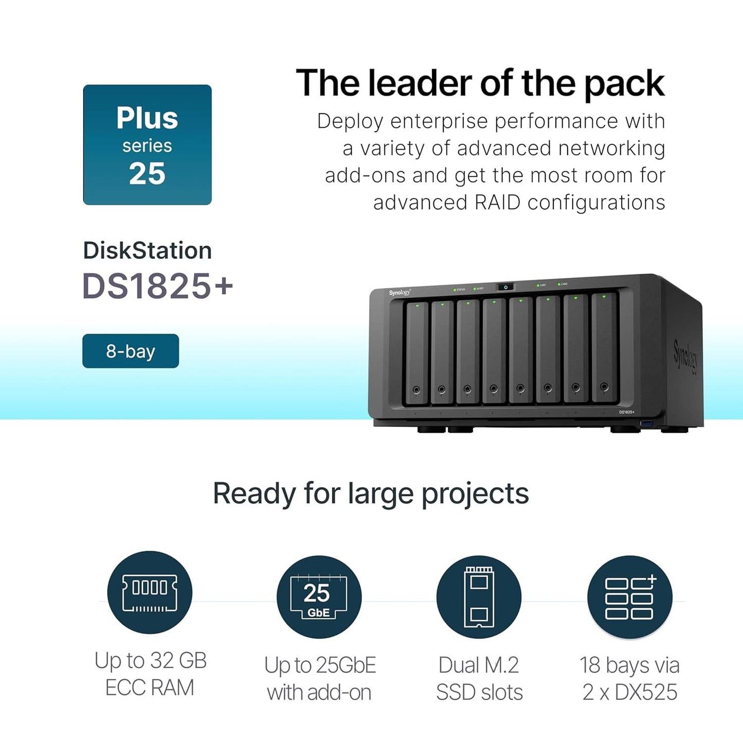 Synology 8-Bay DiskStation DS1825+