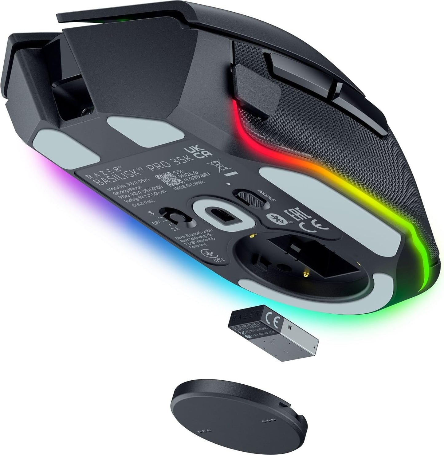 RAZER BASILISK V3 PRO 35K - ERGONOMIC WIRELESS GAMING MOUSE RZ01-05240100-R3A1