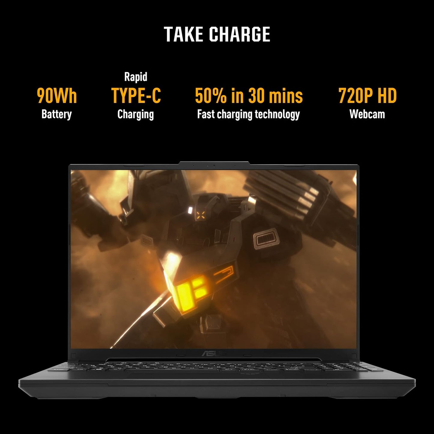 ASUS TUF GAMING A16 ADVANTAGE EDITION, GAMING LAPTOP, AMD RYZEN 7 7435HS, RADEON RX 7600S GPU (16GB/512GB/40.64 CMS (16) FHD+/WINDOWS 11 HOME) FA617NSR-RL083W
