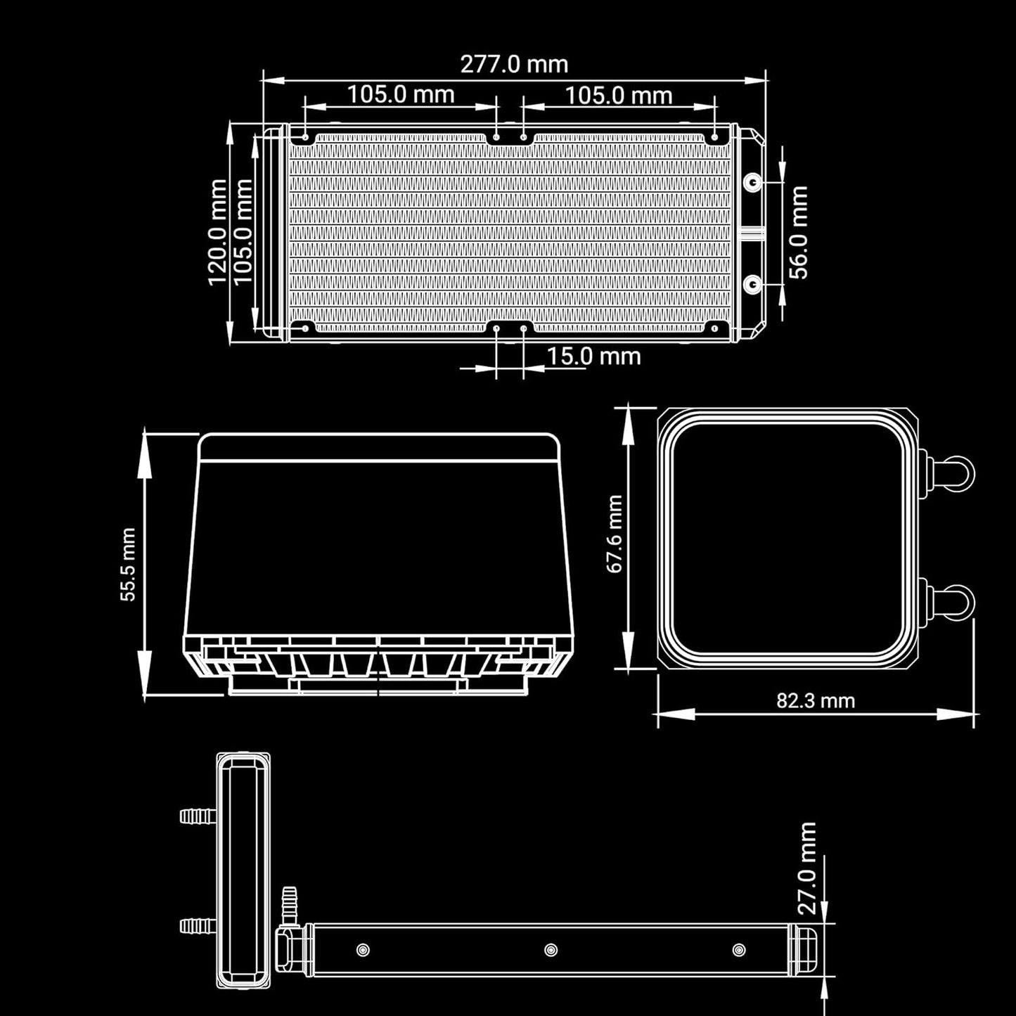 ANT ESPORTS ICE GLOW 240MM AIO LIQUID COOLER ARGB WHITE