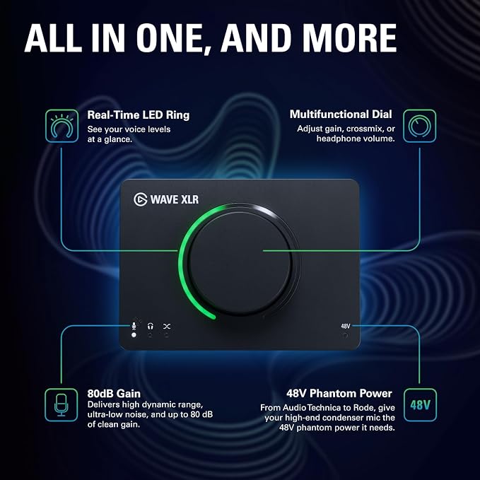Elgato Wave XLR MK.2 USB Audio Interface and DSP Mixer