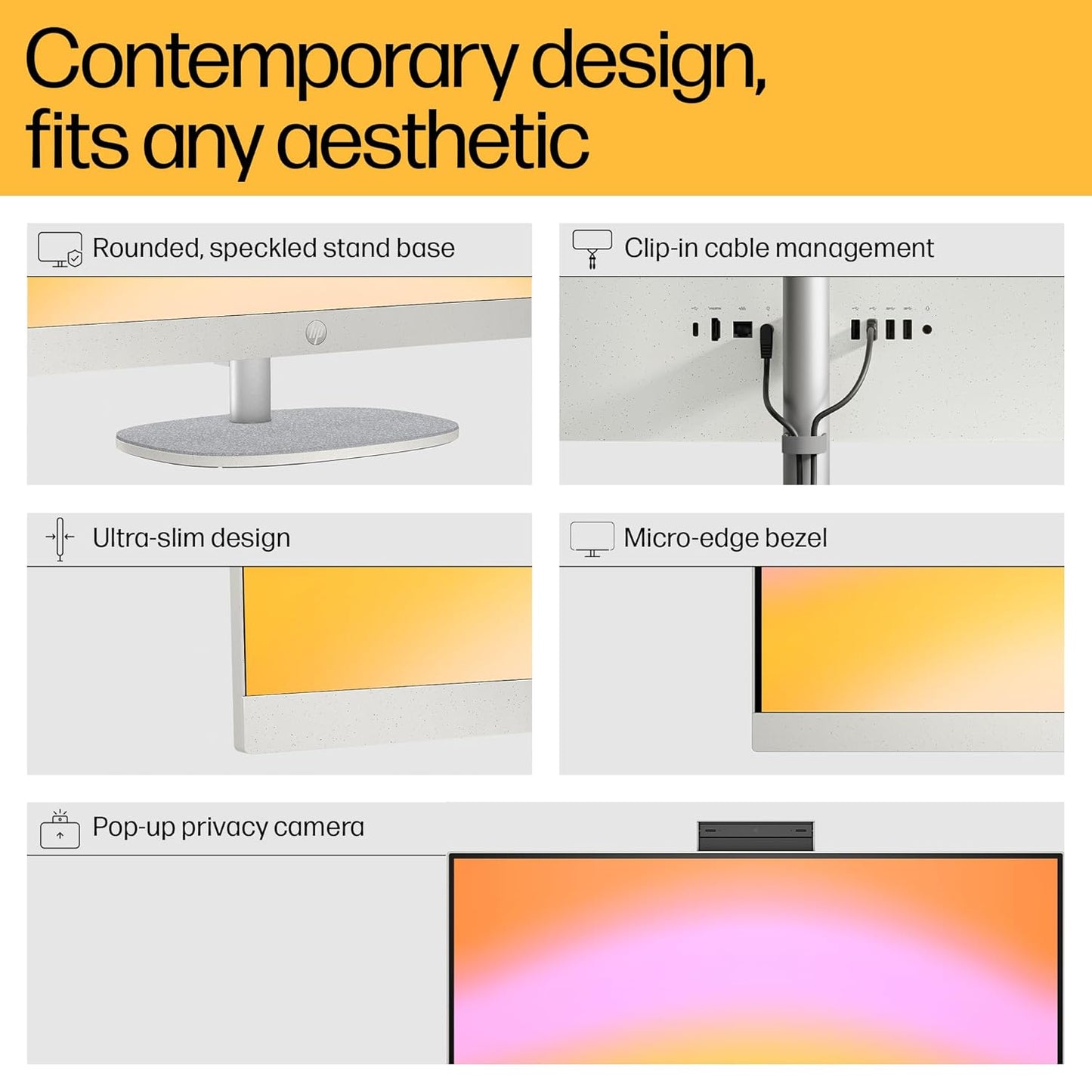 HP ALL-IN-ONE PC 13TH GEN INTEL CORE I7 27 INCH (68.6CM) FHD 16GB RAM, 1TB SSD, INTEL UMA GRAPHICS, 710 WHITE WIRELESS KEYBOARD AND MOUSE COMBO (WINDOWS 11 HOME, MSO 21, SHELL WHITE, 6.72 KG) 27-CR0403IN