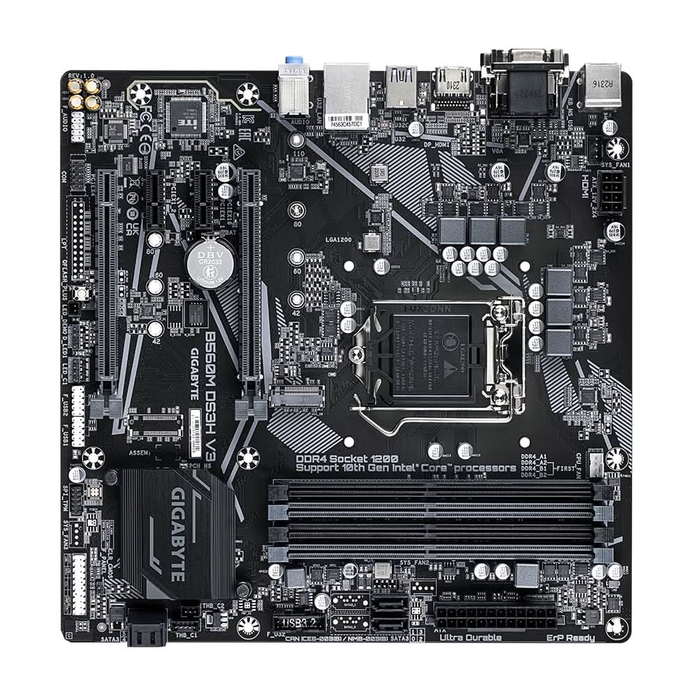 GIGABYTE B560M DS3H V3 MICRO ATX MOTHERBOARD