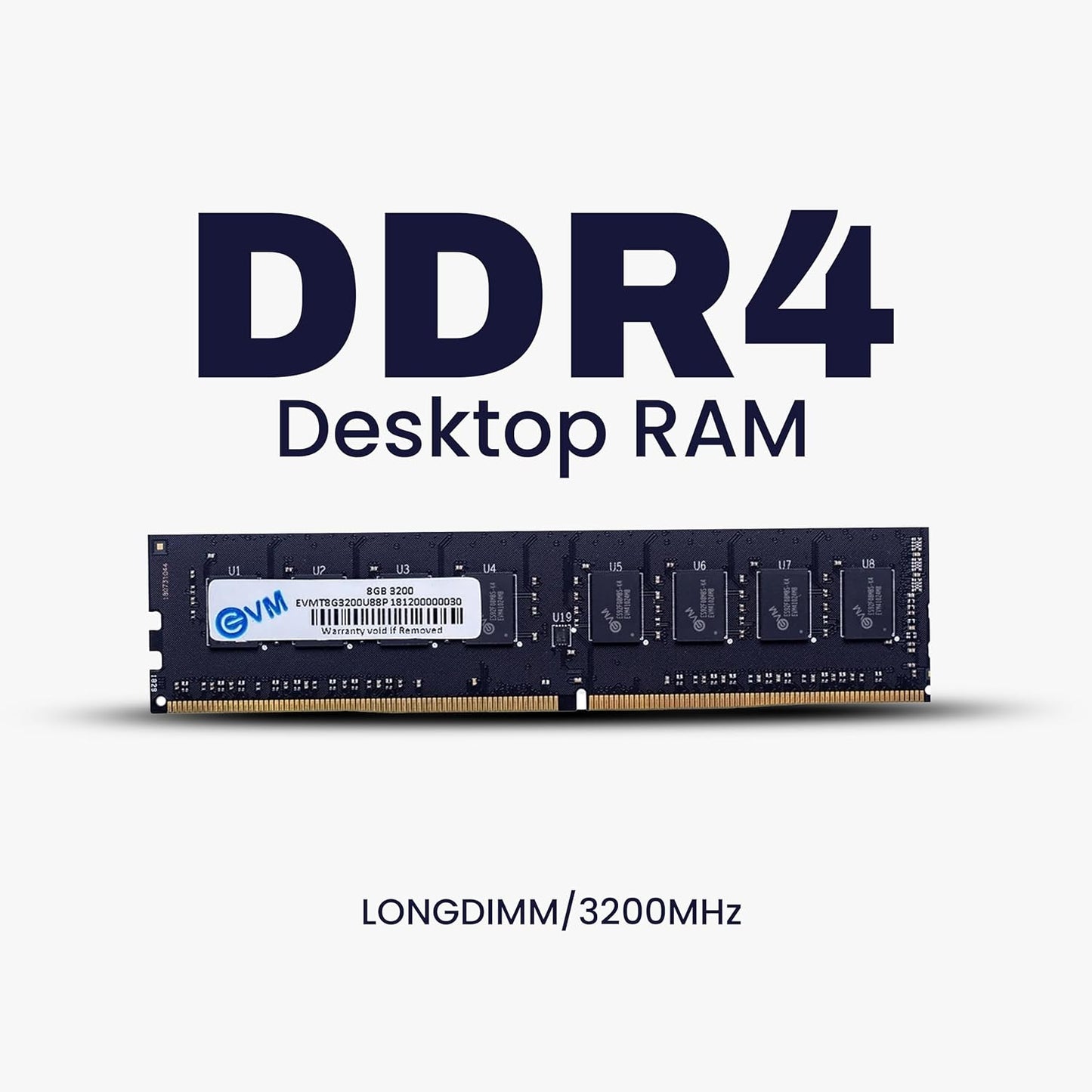 EVM 8GB DDR4 DESKTOP RAM 3200MHZ - (EVMT8G3200U88P)