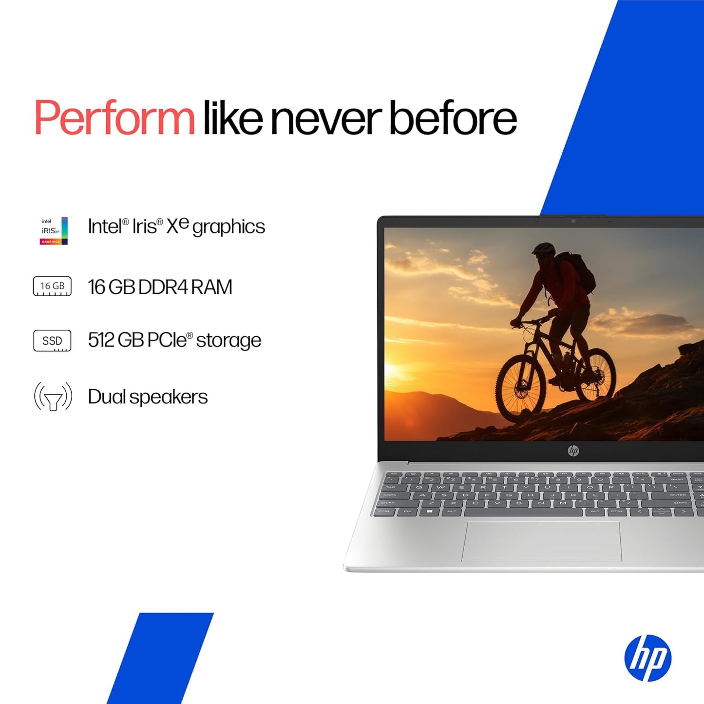 HP 15 (METAL ID & FINGERPRINT & BACKLIT LAPTOP)-13TH GEN INTEL CORE I5-1334U (16GB DDR4 RAM,512GB SSD) 15.6''/39.6CM,FHD,WIN11, M365 BASIC(1YR),OFFICE HOME24,SILVER,1.59KG,IRIS XE,FHD CAMERA HR0008TU