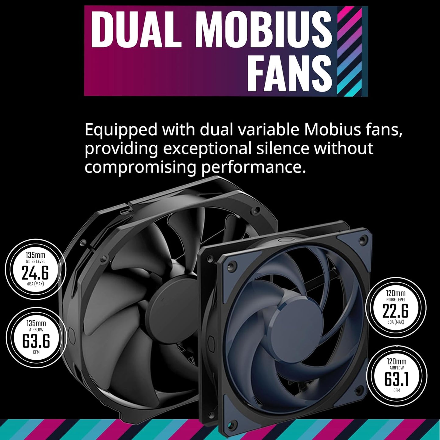 COOLER MASTER MASTERAIR MA824 STEALTH 120MM DUAL TOWER CPU AIR COOLER (MAM-D8PN-318PK-R1)