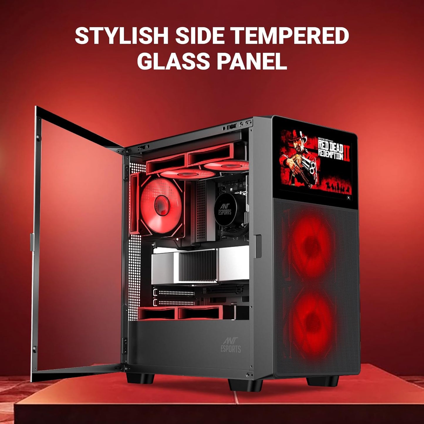 ANT ESPORTS ICE DIGITAL C3 MID TOWER GAMING CABINET - BLACK