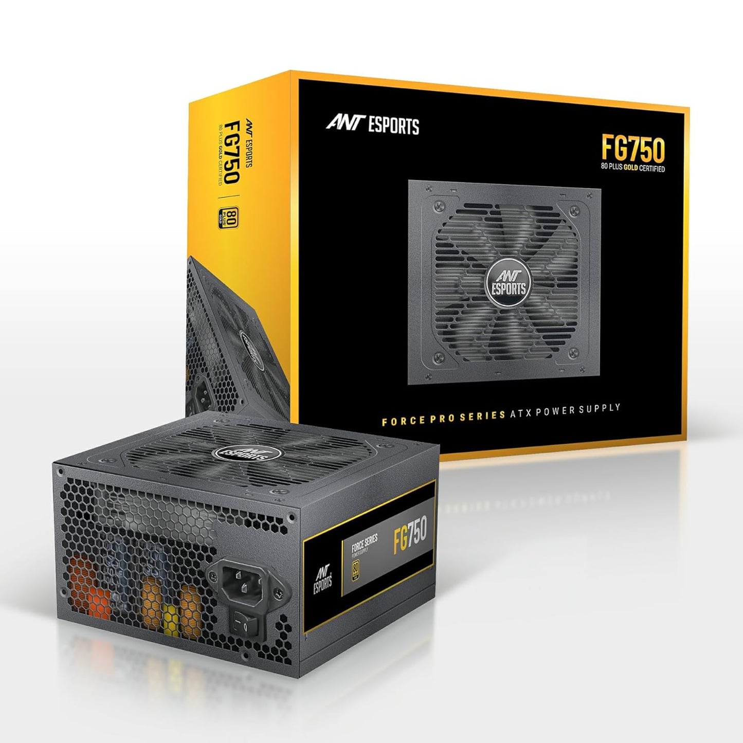 ANT ESPORTS FG750 V2 80 PLUS GOLD CERTIFIED MODULAR GAMING POWER SUPPLY