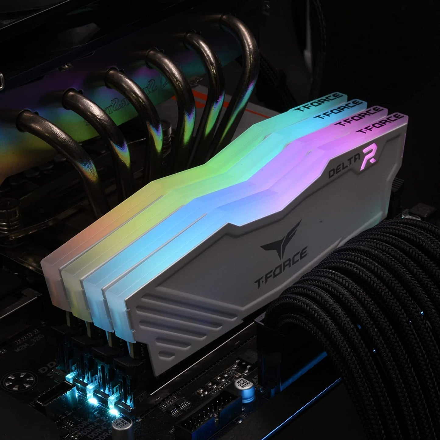 TEAMGROUP T-FORCE DELTA RGB 16GB (16GBX1) DDR4 3200MHZ WHITE DESKTOP RAM