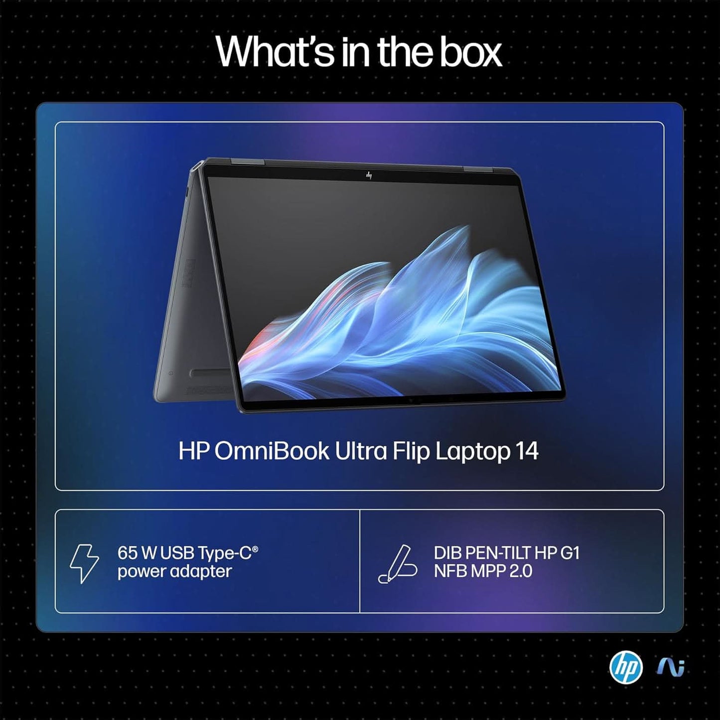 HP OMNIBOOK ULTRA FLIP NEXT GEN AI PC ULTRA 7 (32GB RAM/1TB SSD/2.8K OLED 16:10 90% STBR TOUCHSCREEN 500 NITS/WINDOWS 11/9MP CAMERA/POLY STUDIO/BACKLIT KB/MSO/14 INCH (35.6CM)/GRAY/1.34KG) FH0029TU LAPTOP