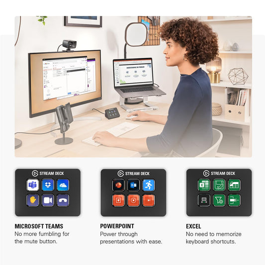 ELGATO STREAM DECK MINI - LIVE CONTENT CREATION CONTROLLER WITH 6 CUSTOMIZABLE LCD KEYS 10GAI9901