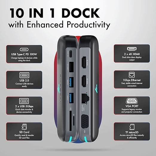 Wozoyo Type C 10 in 1 Docking Station, Series 1