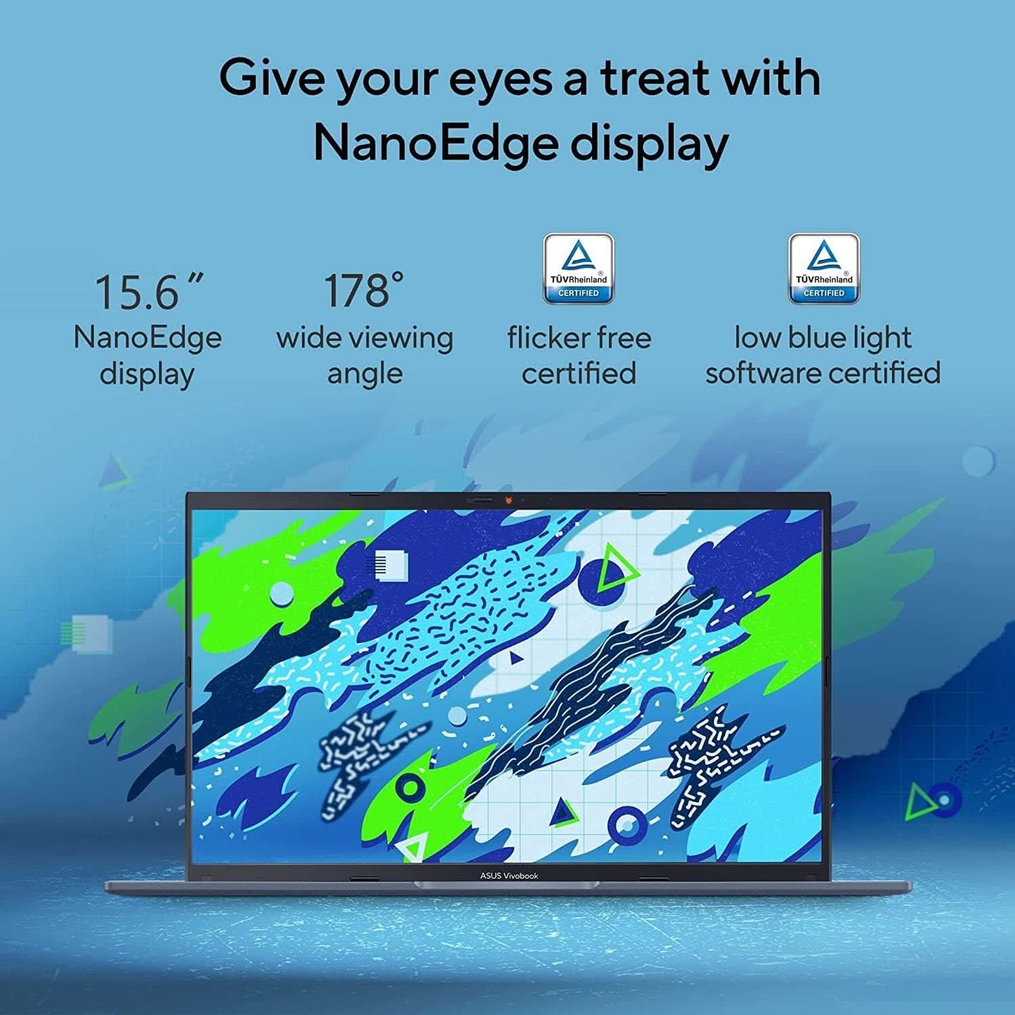 ASUS VIVOBOOK 15 X1502ZA-EJ321WS INTEL CORE I3-1215U/8GB DDR4/512GB PCIE 3.0 SSD / 15.6-INCH/FHD (1920 X 1080) 16:9/QUIET BLUE/BACKLIT KB/ WIN11/MS OFFICE