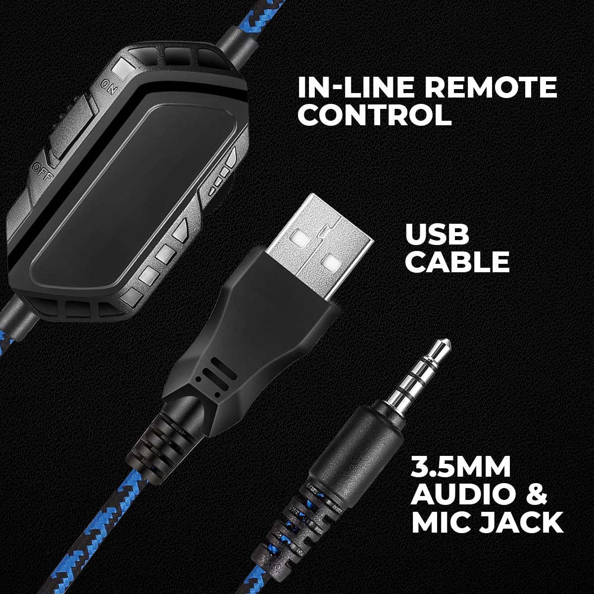 COSMIC BYTE GS430 (BLACK) GAMING HEADPHONE