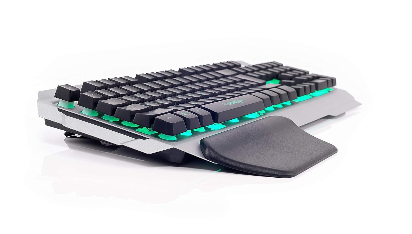 COSMIC BYTE CB-GK-06 GALACTIC (BLACK/SILVER) GAMING RGB SILVER KEYBOARD