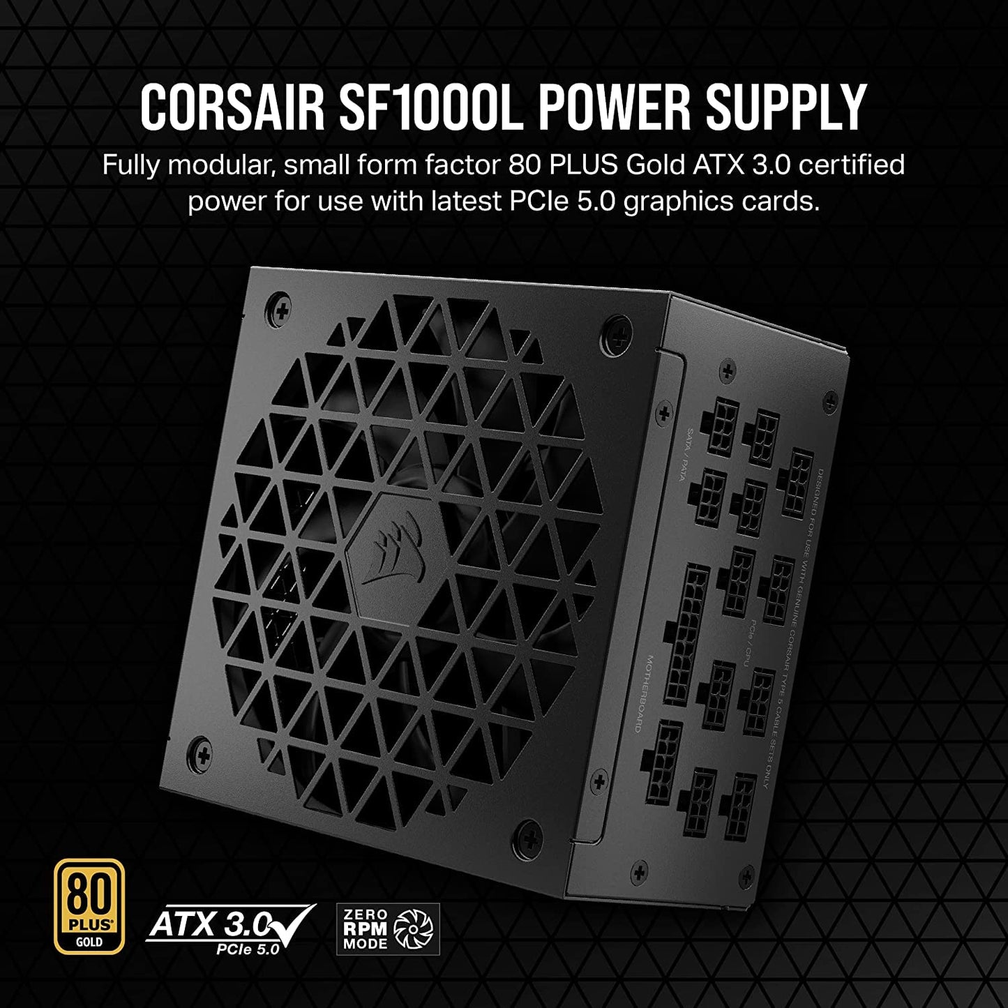 CORSAIR SF-L SERIES SF1000L FULLY MODULAR SFX POWER SUPPLIES WITH ATX 3.0 (CP-9020246-IN)