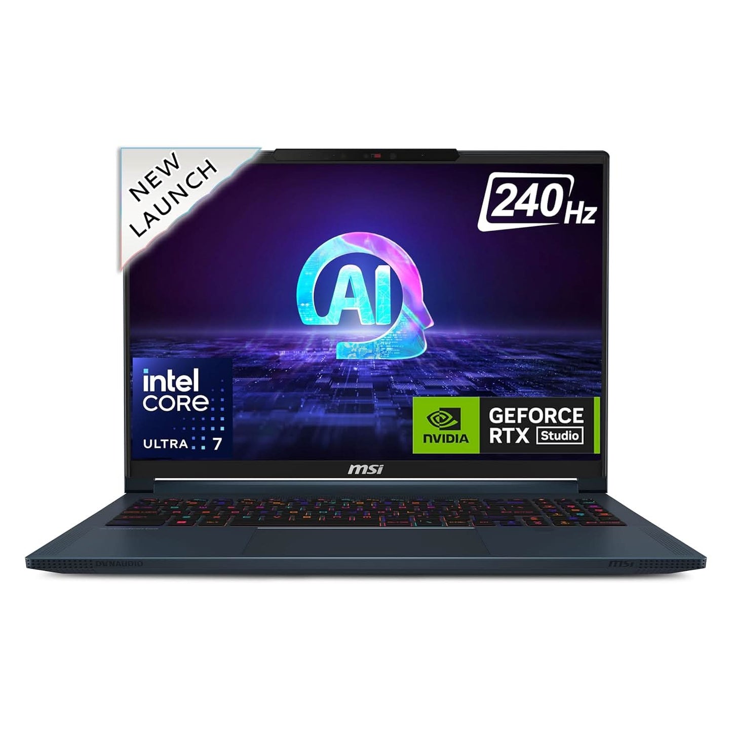 MSI STEALTH 16 AI STUDIO A1VFG-058IN BUSINESS AND GAMING LAPTOP (INTEL CORE ULTRA 7/ 32GB RAM/ 1TB SSD/WIN11 HOME/QHD+/8GB RTX 4060 GRAPH/ 2 YEAR WARRANTY)