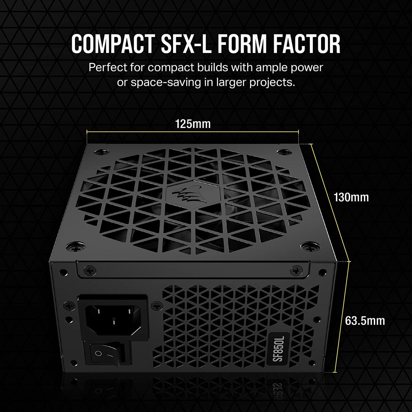 CORSAIR SF-L SERIES SF850L FULLY MODULAR SFX POWER SUPPLIES WITH ATX 3.0 (CP-9020245-IN)
