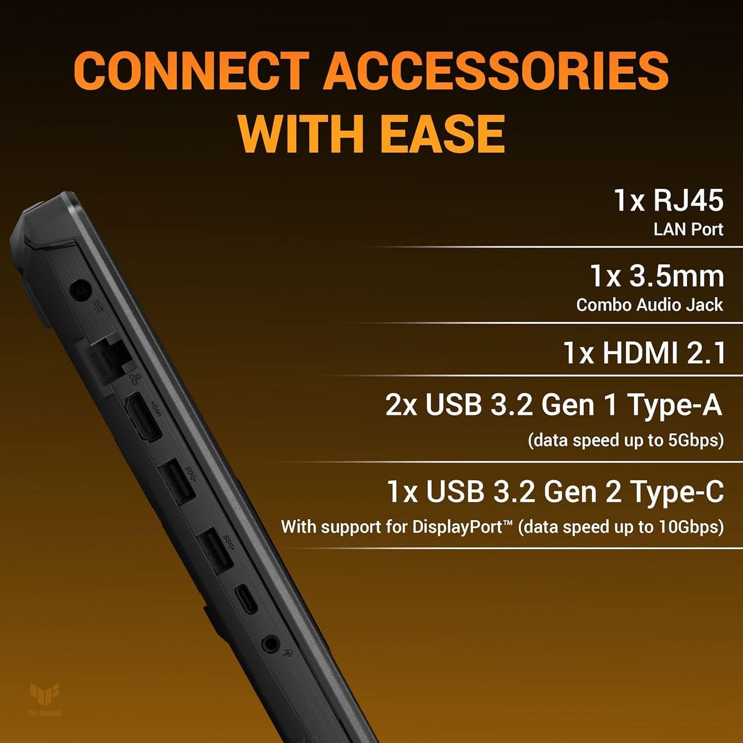 ASUS TUF Gaming A16 Gaming Laptop, AMD Ryzen 7 7445HS, 32GB, 1TB SSD, GeForce RTX 4050-6GB GDDR6 Laptop GPU, 16 Inch FHD+, Win 11, MS Office 2024, Mecha Gray, FA607NUG-RL191WS