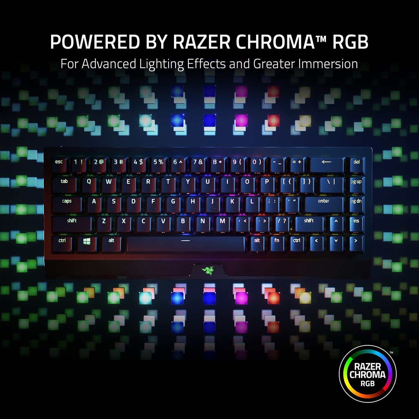 RAZER BLACKWIDOW V3 MINI HYPERSPEED - 65% WIRELESS MECHANICAL GAMING KEYBOARD (GREEN SWITCH) - US LAYOUT - FRML PACKAGING