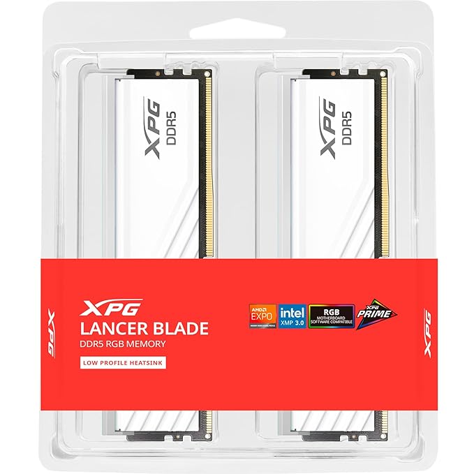 XPG DDR5 64GB (32X2) 6000 MHZ LANCER BLADE RGB WHT