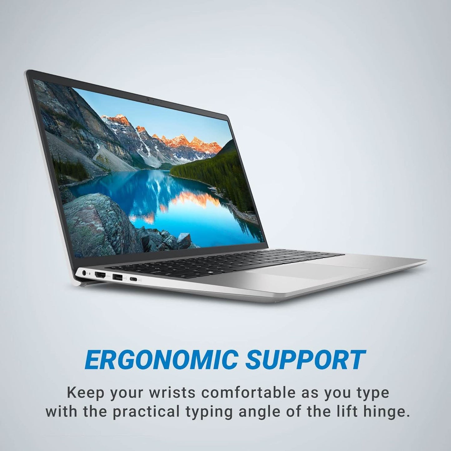 DELL INSPIRON 3535 THIN & LIGHT LAPTOP, AMD R5-7530U PROCESSOR, 16GB, 512GB, 15.6" (39.62CM) FHD 120HZ WVA IPS DISPLAY, STANDARD KEYBOARD, WINDOWS 11 + MSO'24, 15 MONTH MCAFEE, PLATINUM SILVER, 1.67KG