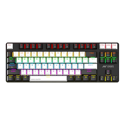 ANT ESPORTS MK4500 PRO 3IN1 WIRELESS / BT / WIRED TKL MECHANICAL BACKLIT GAMING KEYBOARD BLACK (RED SWITCH) (BIS.R-41211141)