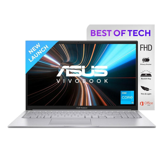 ASUS VIVOBOOK 15, 15.6 INCH FHD (1920 X 1080), INTEL CORE I3-1215U PROCESSOR 1.2 GHZ, THIN & LIGHT LAPTOP(16GB RAM/512GB SSD/INTEGRATED GRAPHICS/WINDOWS 11/OFFICE HOME/COOL SILVER/1.7 KG), X1504ZA-NJ342WS