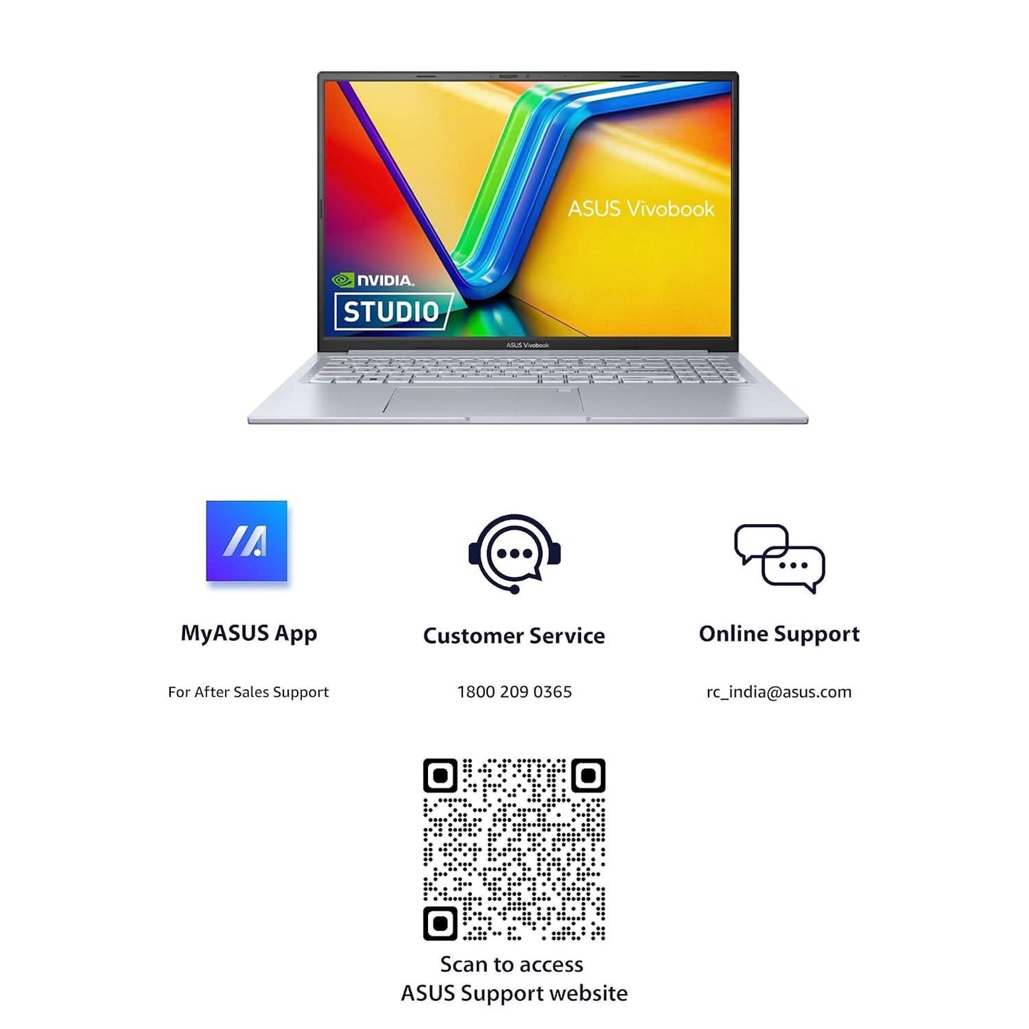 ASUS VIVOBOOK 16X (2023), INTEL CORE I5-12500H 12TH GEN, 16-INCH (40.64 CM) FHD+, THIN AND LIGHT LAPTOP (16GB/512GB/4GB GEFORCE RTX 3050/WIN11//BACKLIT//COOL SILVER/1.8 KG), K3605ZC-MBN544WS