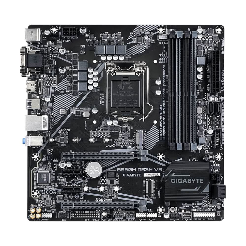 GIGABYTE B560M DS3H V3 MICRO ATX MOTHERBOARD