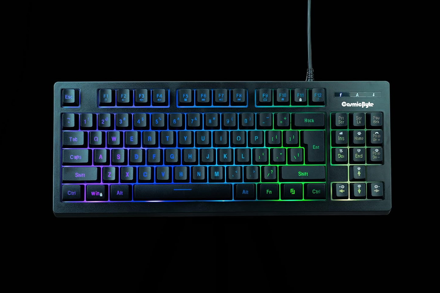 COSMIC BYTE CB-GK-22 (BLACK) GAMING KEYBOARD RGB BLACK