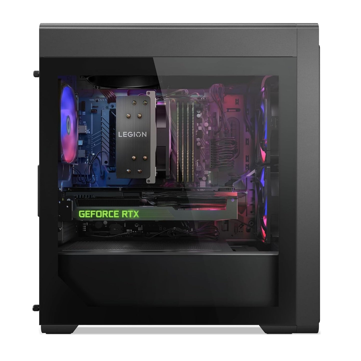 LENOVO LEGION TOWER 5 GAMING DESKTOP (INTEL CORE I9-14900F/32GB/1TB SSD/WIN11/NVIDIA RTX 4070 TI SUPER 16GB/LEGION COLDFRONT 2.0 COOLING/12 ARGB LIGHTING EFFECT/TRANSPARENT SIDE PANEL), 90UU00SYIN