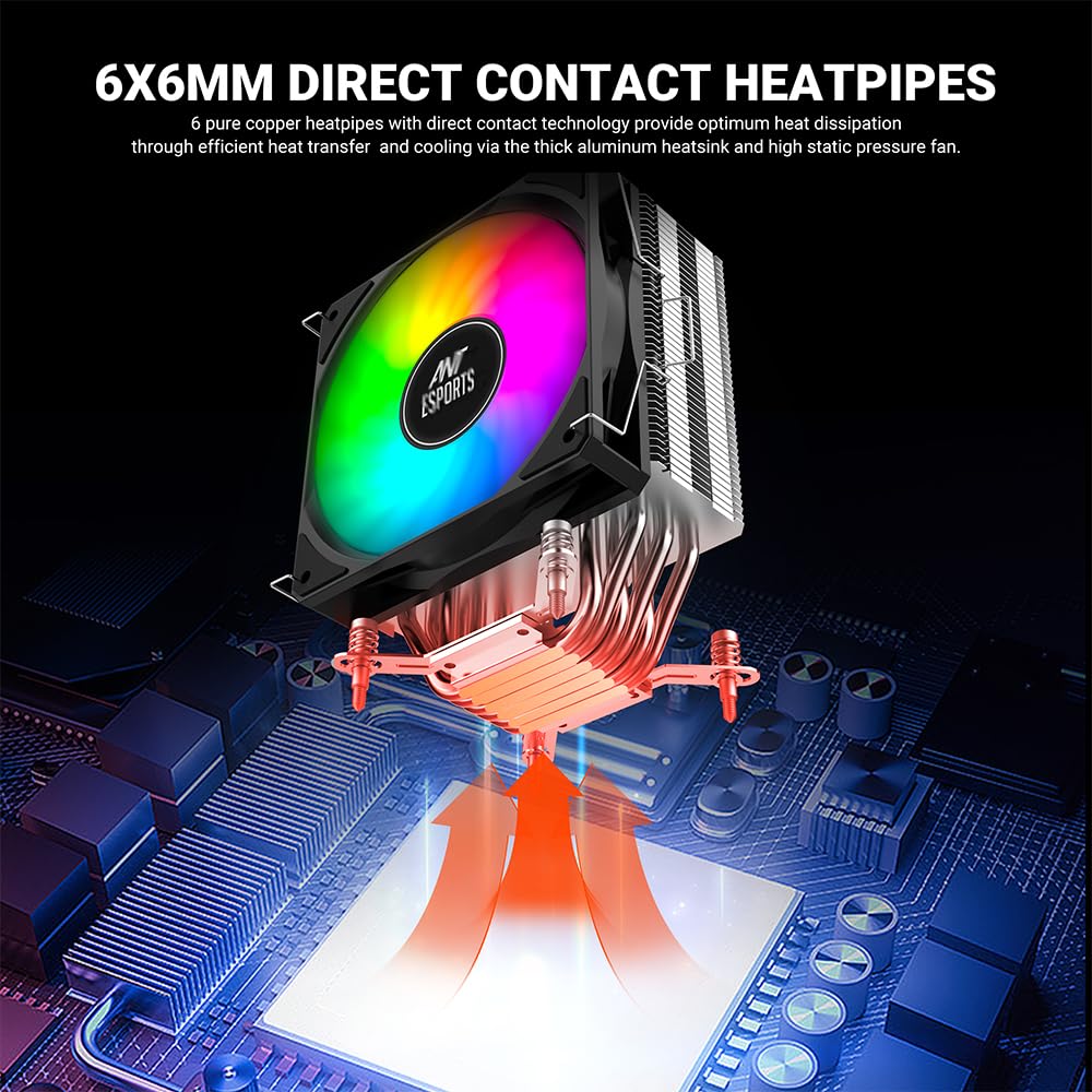 ANT ESPORTS ICE-C612 RGB CPU AIR COOLER