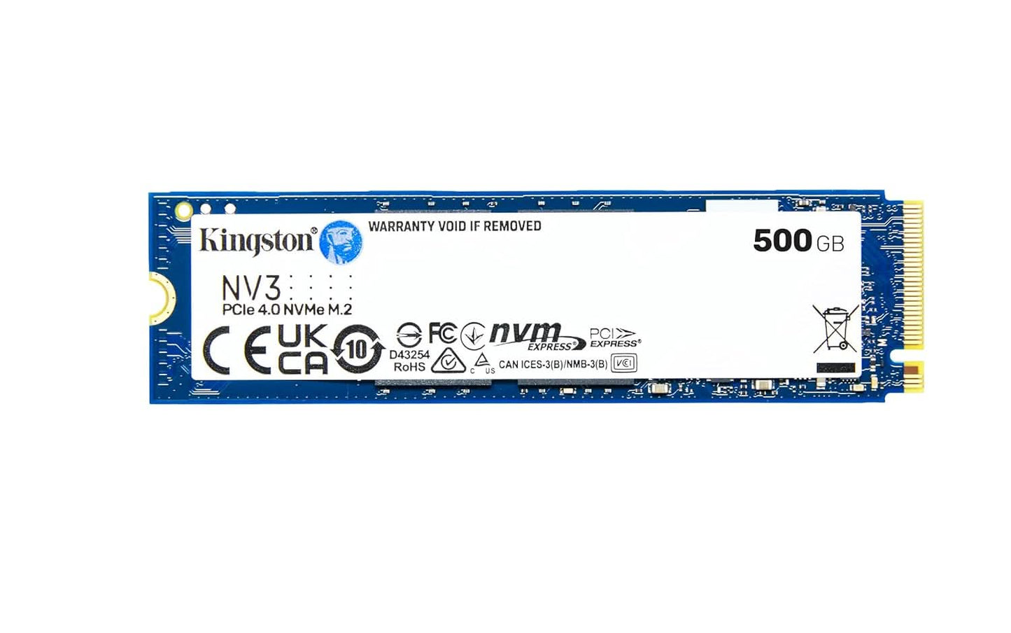 KINGSTON 500G NV3 M.2 2280 NVME SSD SNV3S/500G