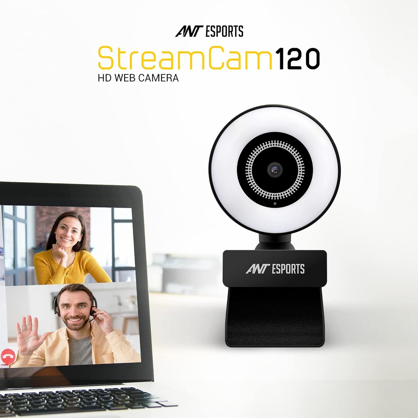 ANT ESPORTS STREAMCAM 120 - WEB CAMERA - BLACK