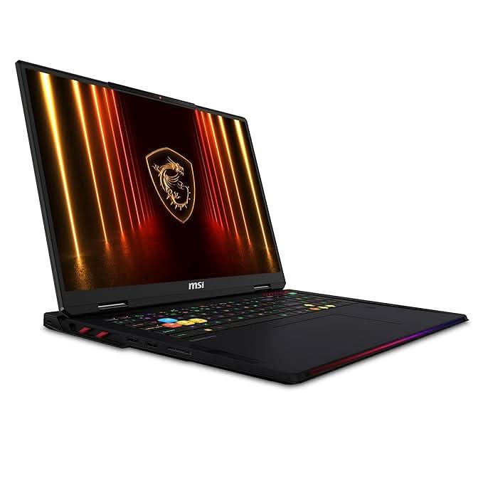MSI Raider 18 Max HX A2WJ Intel Core Ultra 9 processor 290HX Plus, 64GB DDR5 Ram, 2TB SSD, 18 Inch, 16:10 UHD+ (3840x2400), MiniLED, IPS-Level panel, NVIDIA GeForce RTX 5090 Laptop GPU, GDDR7 24GB, Win 11 Home, 2 Yrs Warranty, Core Black