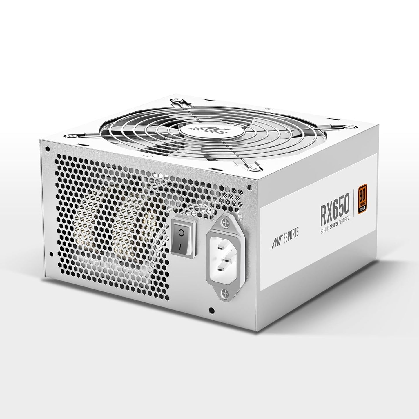 ANT ESPORTS RX650 650 WATT 80 PLUS BRONZE CERTIFIED POWER SUPPLY - WHITE