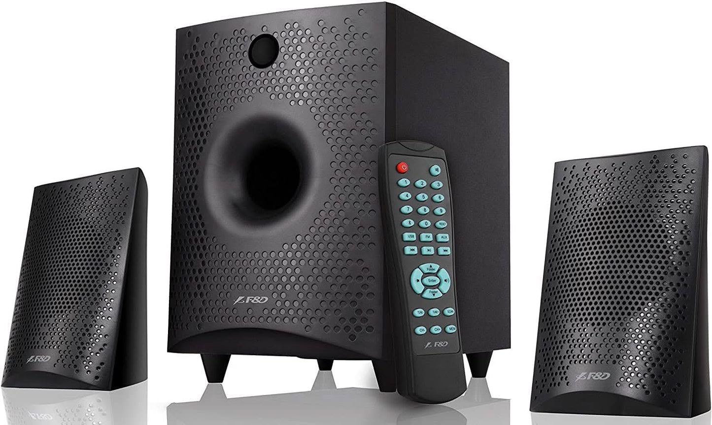 F&D F210X 2.1 CHANNEL MULTIMEDIA SPEAKER (BLACK) | WIRELESS BLUETOOTH SPEAKERS