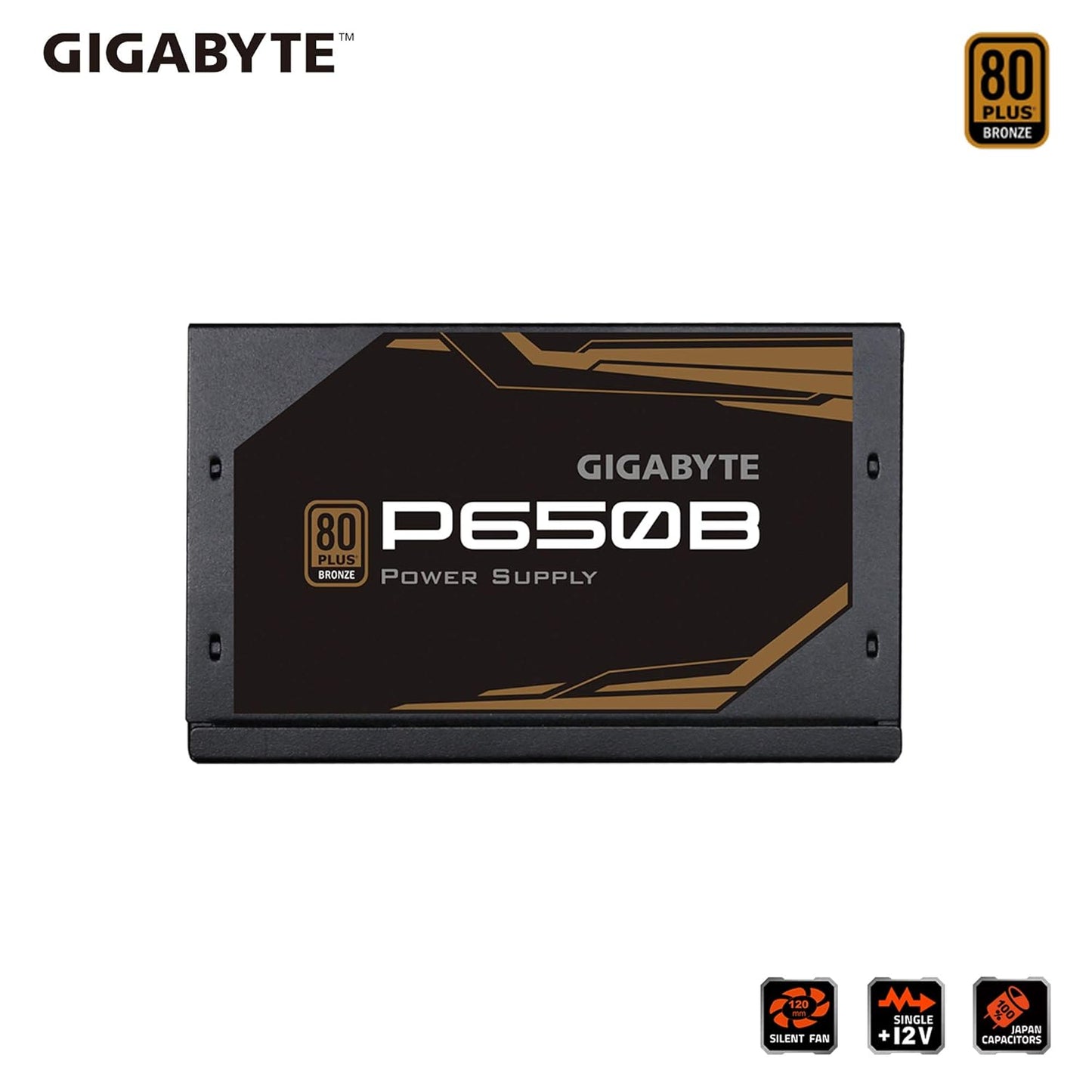 GIGABYTE 650W P650B 80 PLUS BRONZE NON MODULAR SMPS
