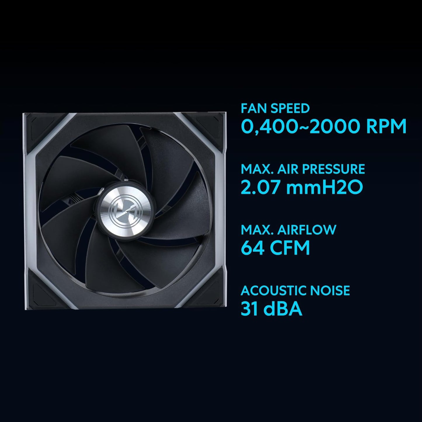 LIAN LI UNI FAN SL-WIRELESS 120-TRIPLE PACK (REVERSE BLADE) PERFORMANCE ARGB FAN G99.12RSL1W3B.IN