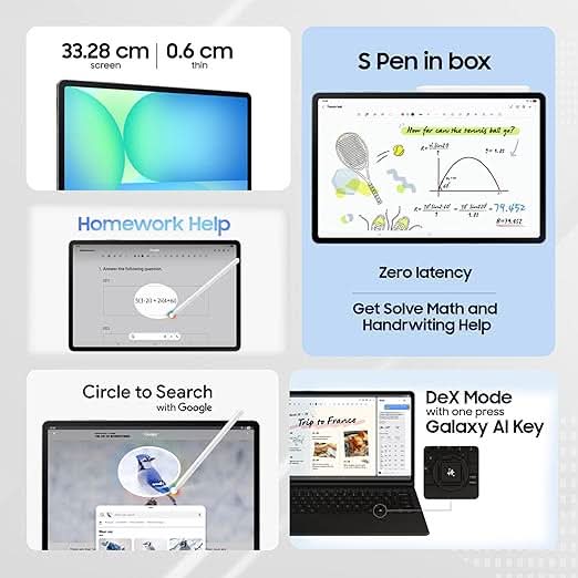 SAMSUNG GALAXY TAB S10FE PLUS 8GB RAM 128GB ROM WIFI and 5G