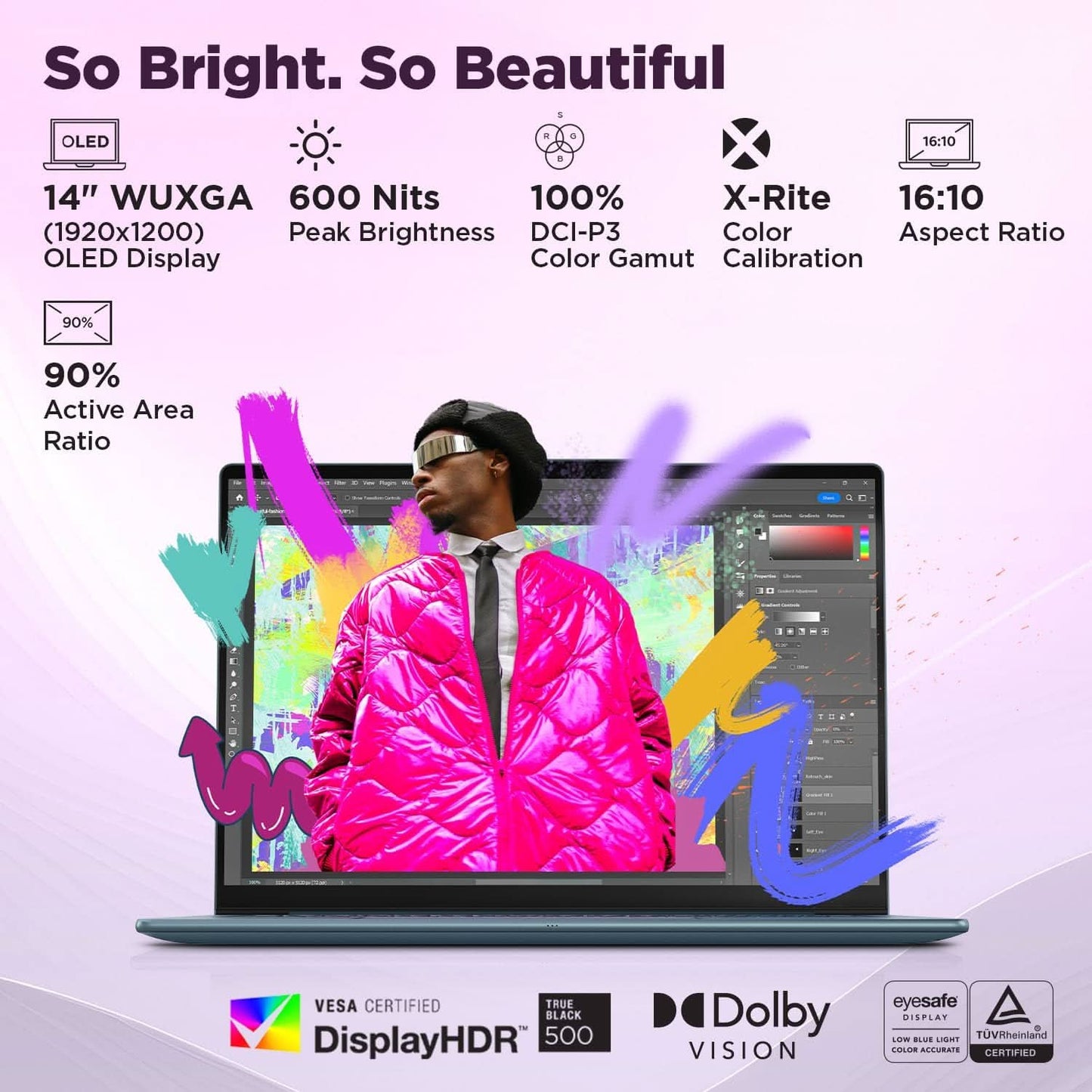 Lenovo Yoga Slim 7 AMD Ryzen AINow 7 350 Copilot Plus 32GB RAM, 1TB SSD, 14 inch 35.5cm, WUXGA OLED, 50 TOPS, Windows 11, Office Home 2024, Backlit Keyboard, 1Yr ADP Free, Teal 83JY005YIN
