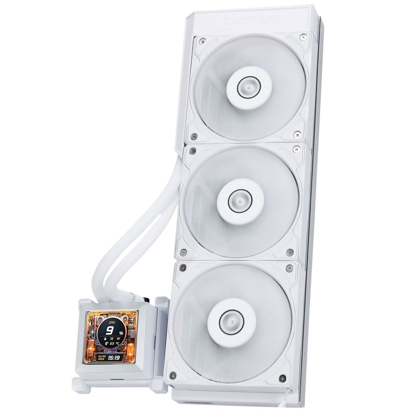 LIAN LI HYDROSHIFT LCD 360S LIQUID COOLER WITH HEATSINK- WHITE (G89.GHSLCD36SW.IN)